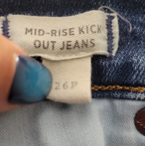 Madewell Mid-Rise Kick Out Jeans Size 26P - Picture 4 of 8